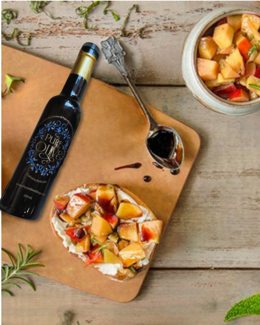 DIY Peach Bruschetta