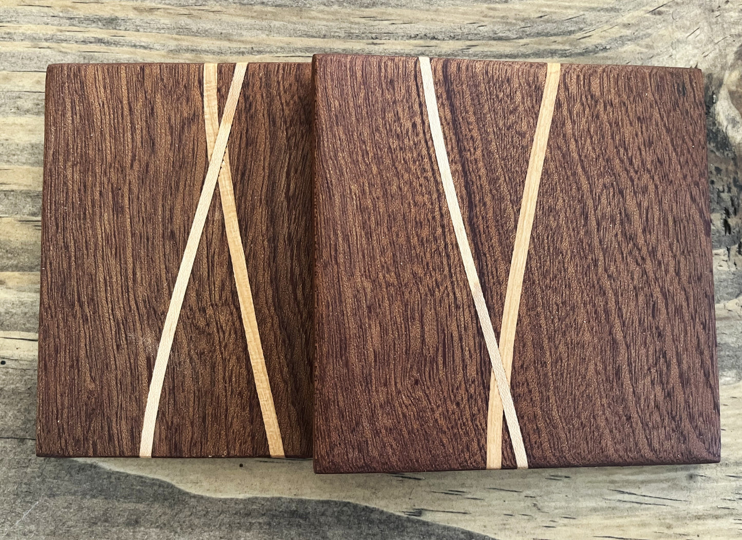 Set of Two Wooden Coaster