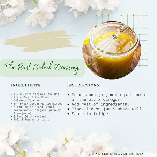 The Best Salad Dressing with Rosé Balsamic